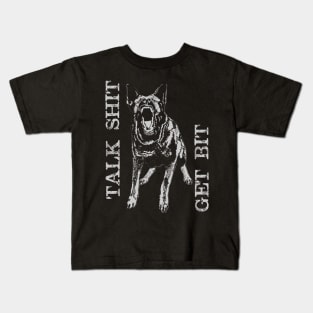 Get Bit - German Shepherd Dog - GSD Kids T-Shirt